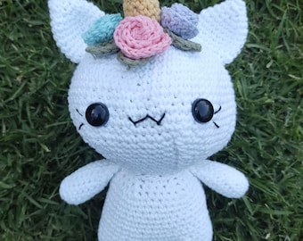 Crochet Pattern - "Uni" The Unicorn Cat