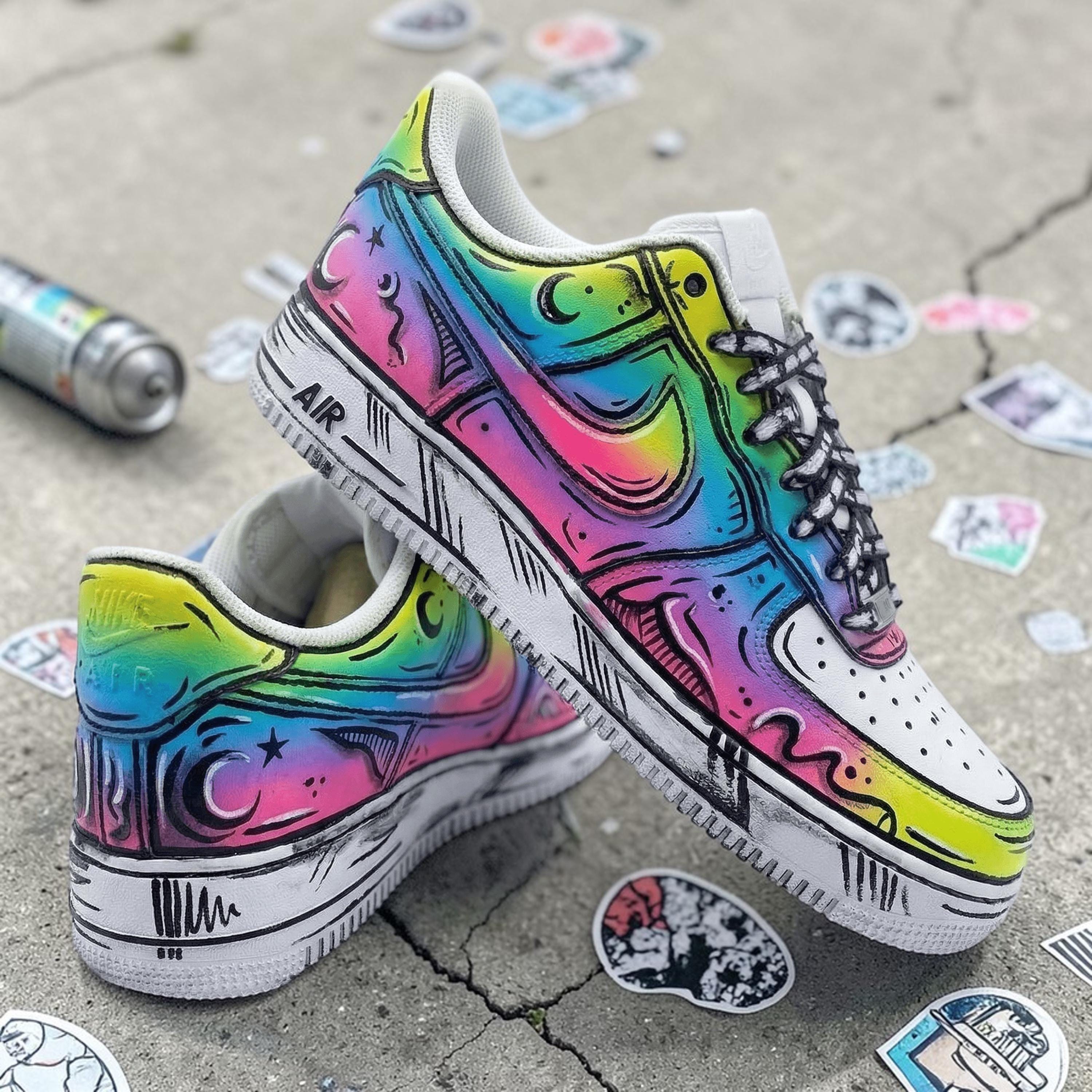 Graffiti air force 1 - Etsy 日本