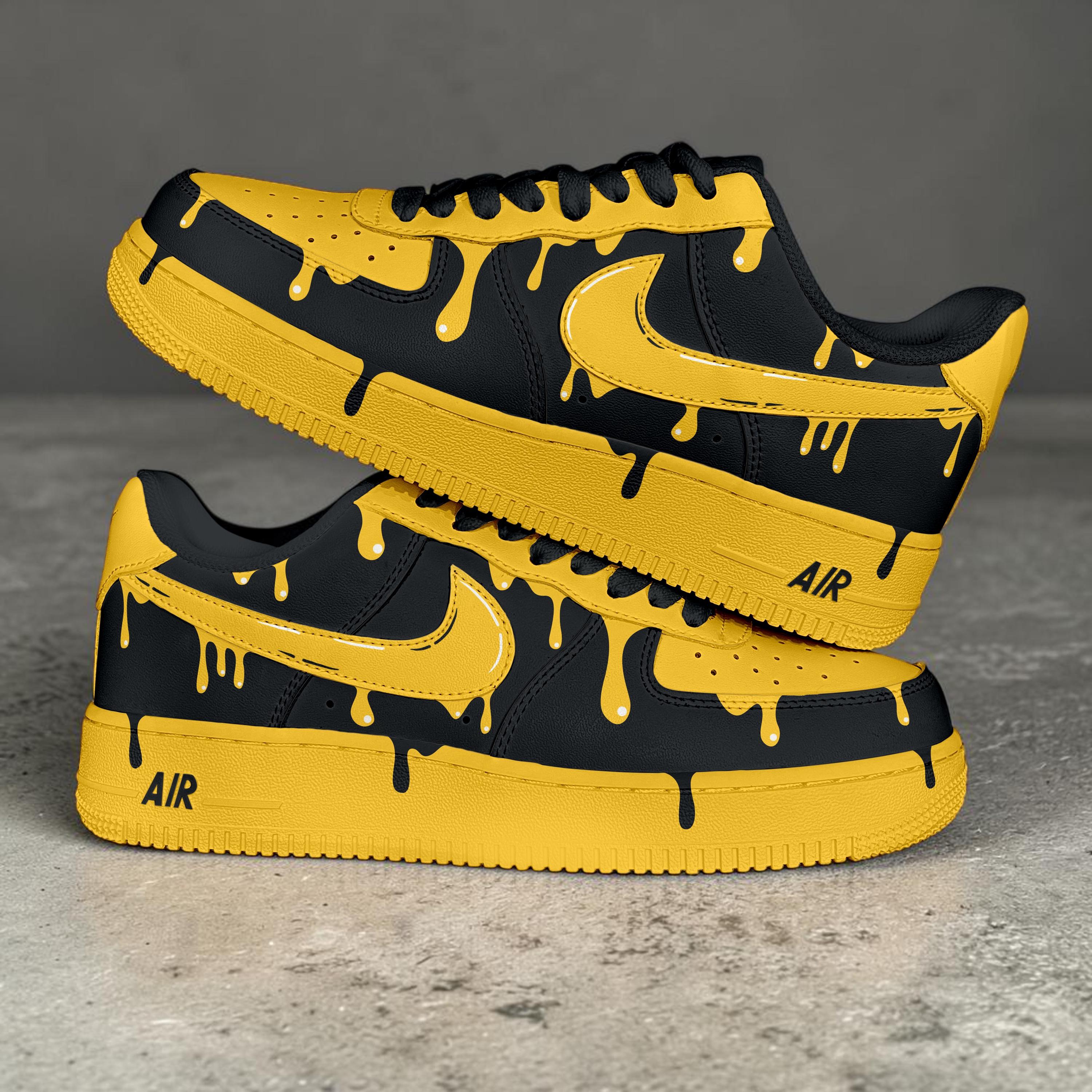 Nike air force 1 custom blue drip - Etsy 日本