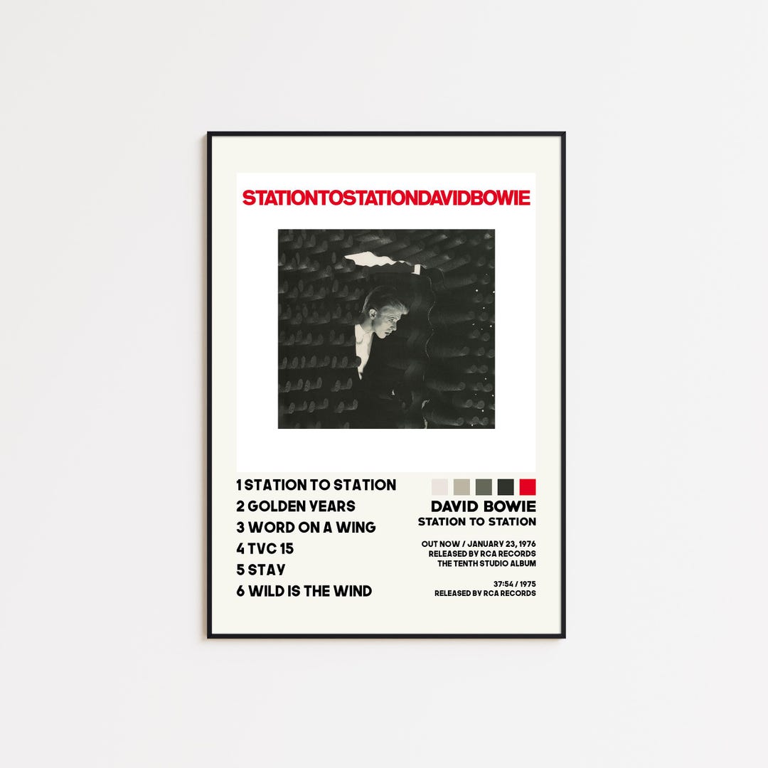 David Bowie Posters / Station to Station Poster / Album Cover Poster ...
