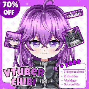 Commissione modello Chibi VTuber personalizzato / Avatar Anime VTuber per lo streaming