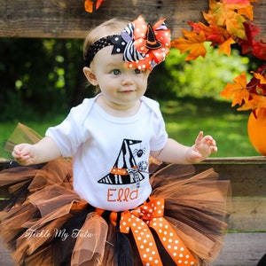 Wacky Witch Hat With Spider Halloween Tutu Outfit-halloween Birthday ...