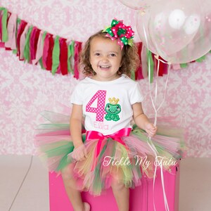 Frog Princess Birthday Tutu Outfit - Frog Birthday Party Outfit - Frog Prince Tutu Set - Frog Birthday Outfit *Bow NOT Included*