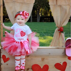 Valentine Birthday Outfit-Girls Valentine Themed Birthday Party Outfit *Bow and Legwarmers NOT Included*