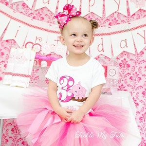 Pink Piggy Themed Birthday Tutu Outfit-Pink Piggy Tutu Set-First Birthday Pink Piggy Party *Bow NOT Included*