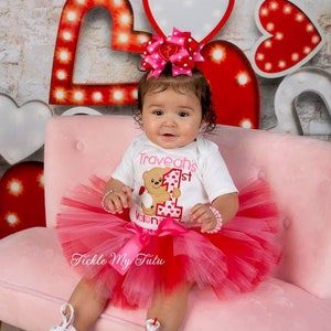 My First Valentine&#39;s Day Outfit-My First Valentine&#39;s Day Tutu Set-Baby&#39;s First Valentine&#39;s Day *Bow NOT Included*