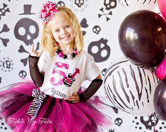 Rockstar Chic Birthday Tutu Outfit-Guitar Birthday Tutu Set-Rockstar Party Outfit *Bow NOT Included*