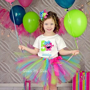 Monster Mash Birthday Tutu Outfit-Girl's Monster Party Outfit-Monster Tutu Set-Monster Birthday Party Outfit *Bow NOT Included*