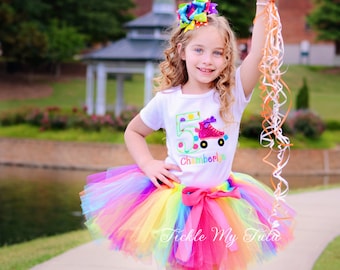 Roller Skate Themed Birthday Tutu Outfit-Skating Party Birthday Tutu Set-Roller Skate Party Outfit *Bow NOT Included*