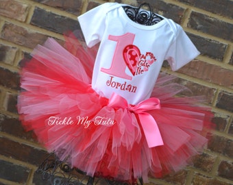 Girls Valentines Outfit Valentines Day Tutu Outfit First Etsy