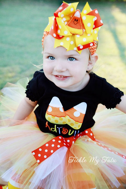 Candy Corn Cutie Halloween Tutu Outfit-Candy Corn Birthday | Etsy