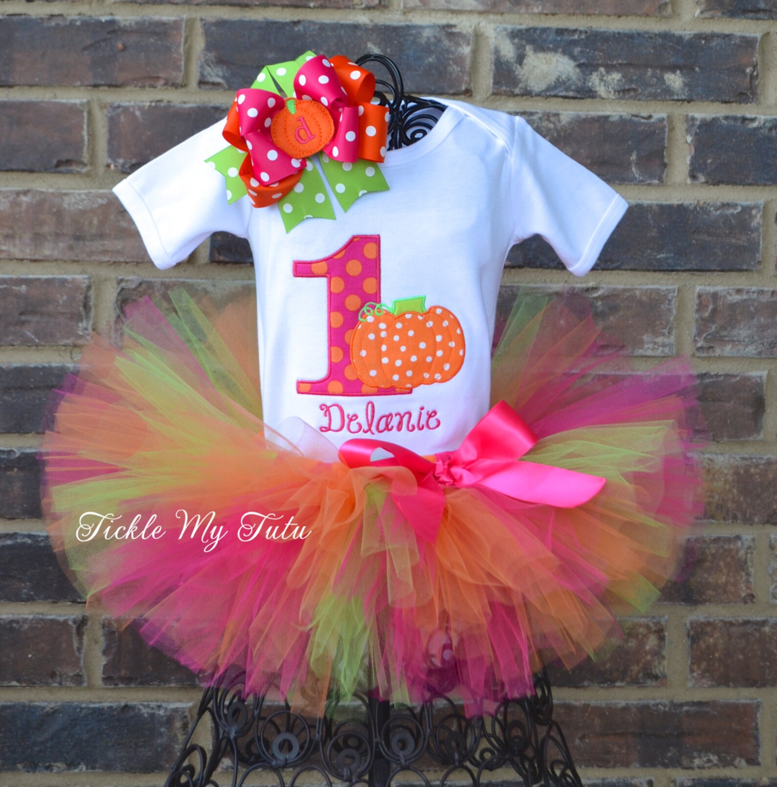 pumpkin tutu outfit