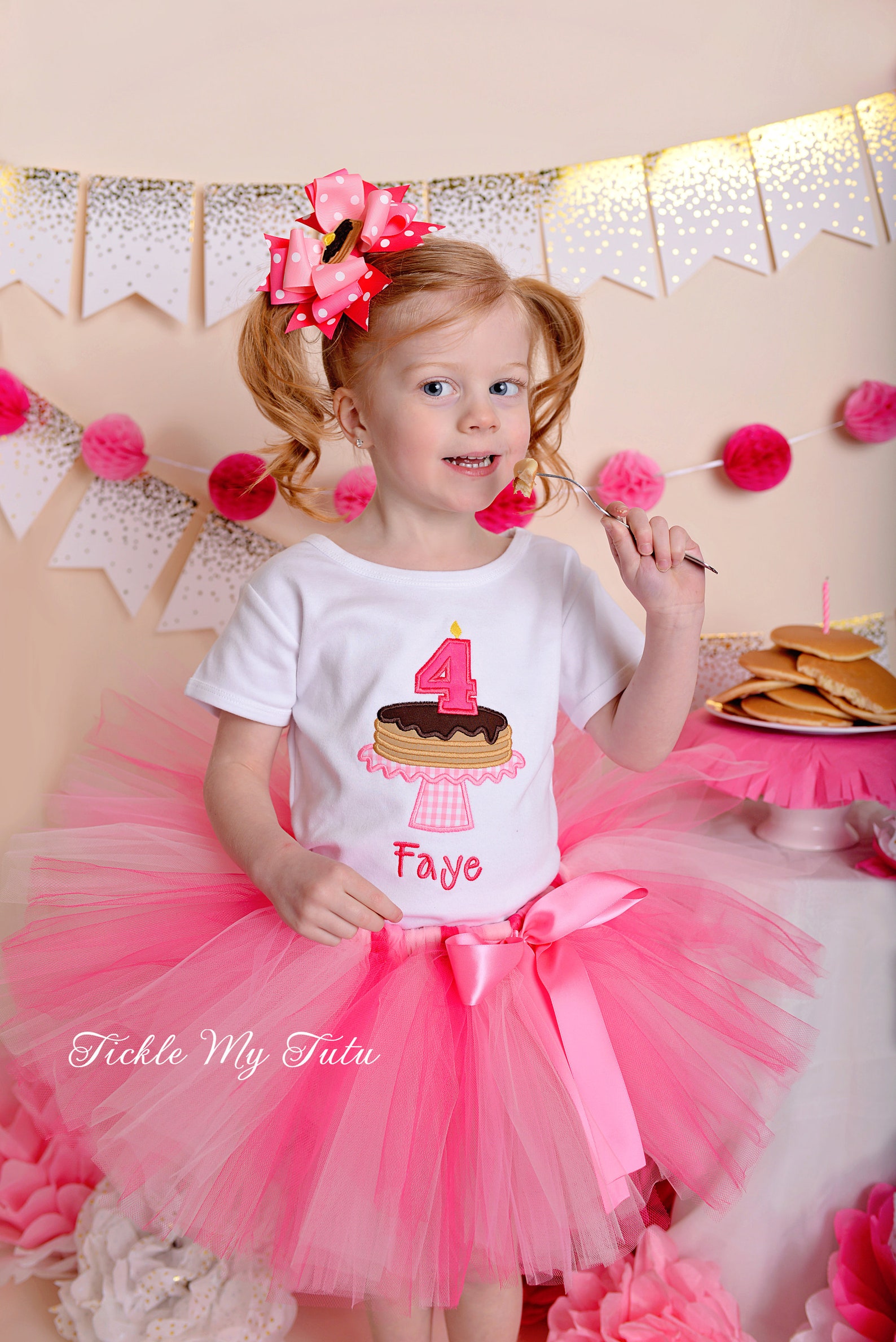 Pancake Birthday Tutu Outfitpancakes and Pajamas Birthday Etsy