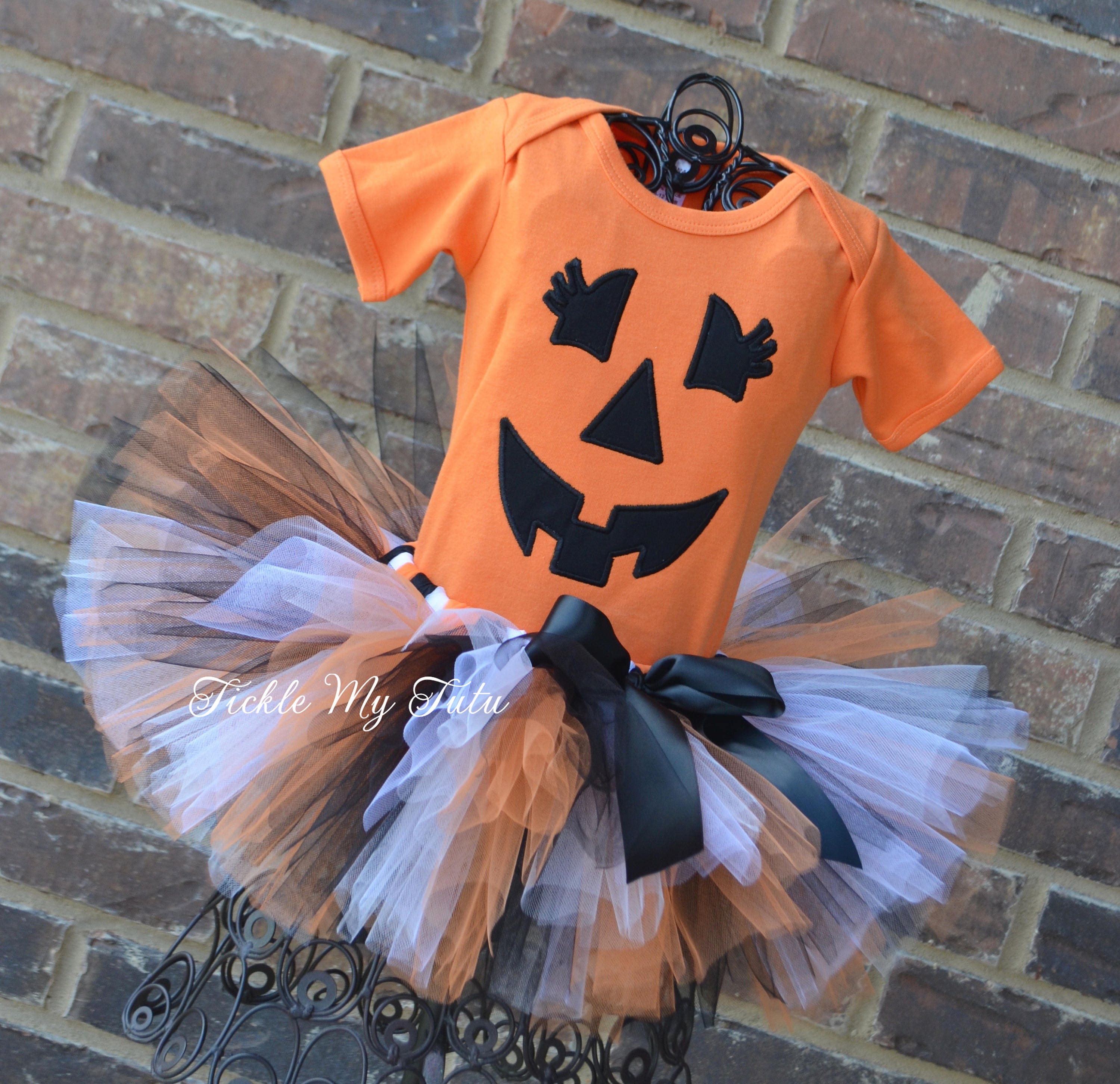 baby pumpkin tutu costume