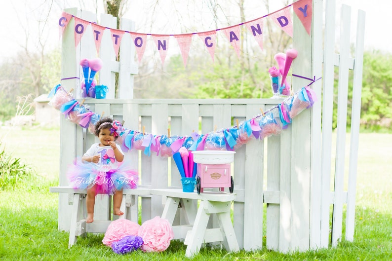 Cotton Candy Cutie Birthday Tutu Outfit-Carnival Birthday Tutu Outfit-Circus Birthday Tutu Outfit *Bow NOT Included*