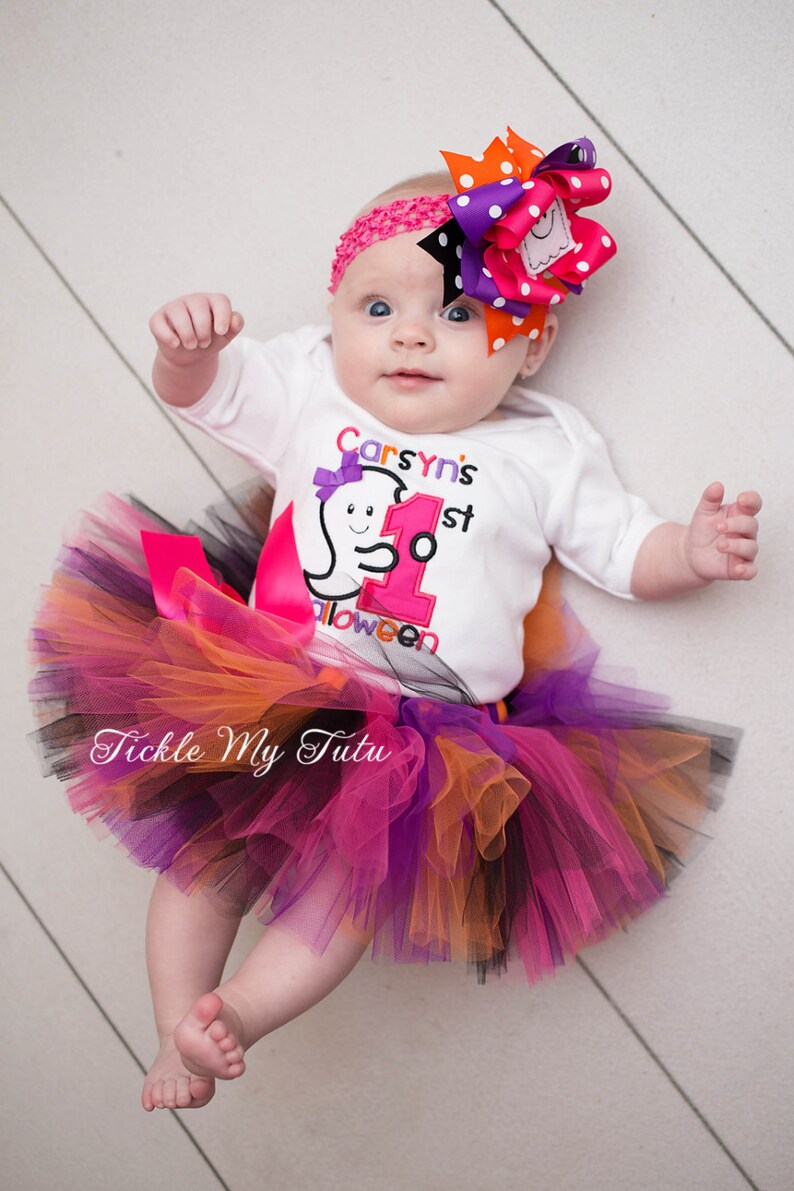 My First Halloween Tutu Outfit-Halloween Tutu Outfit-Halloween Pageant Outfit-Baby/'s First Halloween Costume *Bow NOT Included*