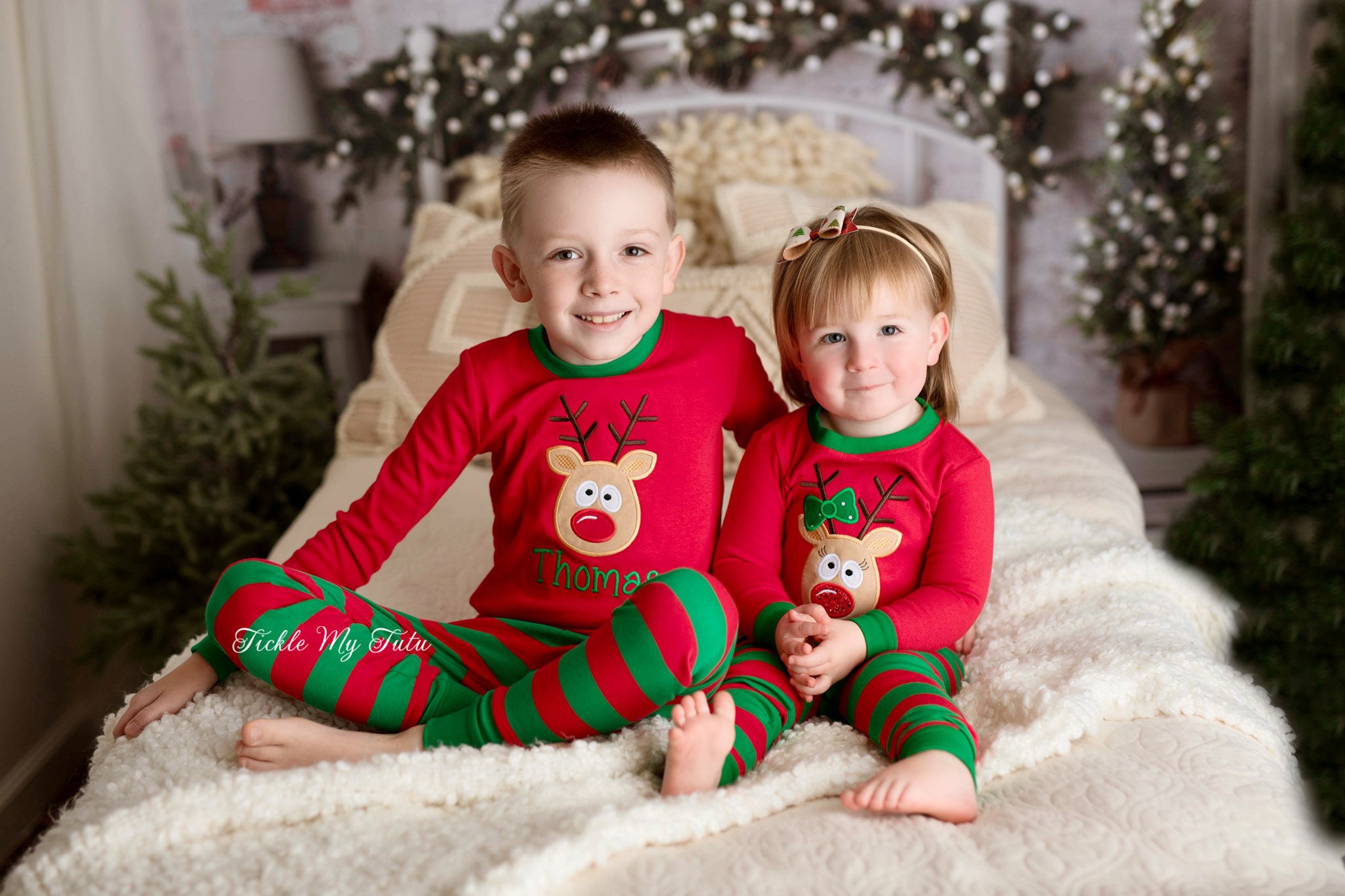 Boy and online girl christmas pajamas