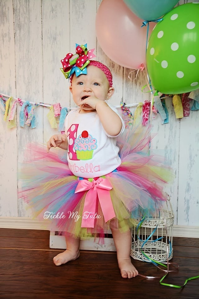 Cupcake Swirl aribella Birthday Tutu Outfit First - Etsy