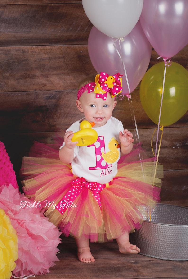 Rubber Ducky Themed Birthday Tutu Outfit-rubber Ducky Tutu - Etsy