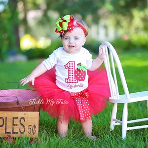 Apple Of My Eye Birthday Tutu Outfit-Apple Orchard Birthday Tutu Set-Apple Birthday Tutu Set *Bow NOT Included* image 1