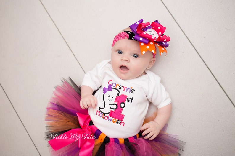 My First Halloween Tutu Outfit-Halloween Tutu Outfit-Halloween Pageant Outfit-Baby/'s First Halloween Costume *Bow NOT Included*