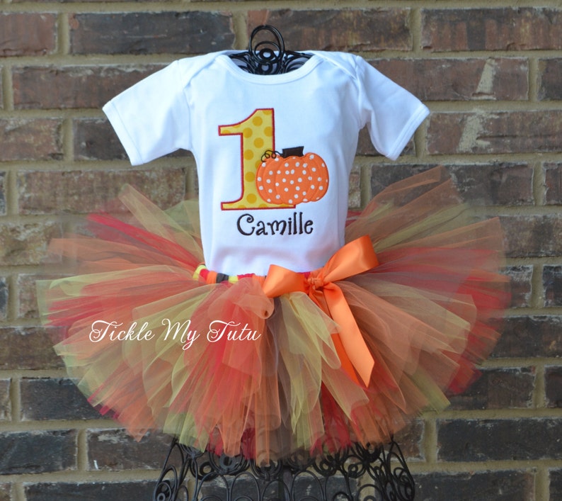 pumpkin tutu outfit