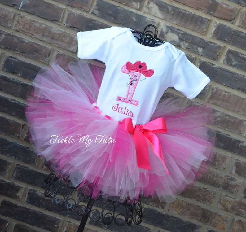 Cowgirl Cutie Birthday Tutu Outfit-Cowgirl Party Tutu Set-Cowgirl Birthday Outfit-Horse Party Tutu Set-Cowgirl First Birthday Outfit