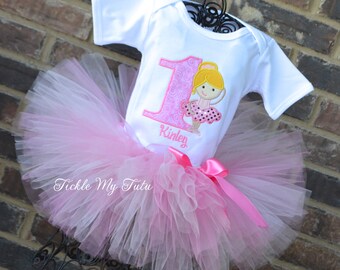 Prima Ballerina Birthday Tutu Outfit-My First Ballerina Tutu Set-Ballerina Party Tutu Set-Ballet Party Tutu Set