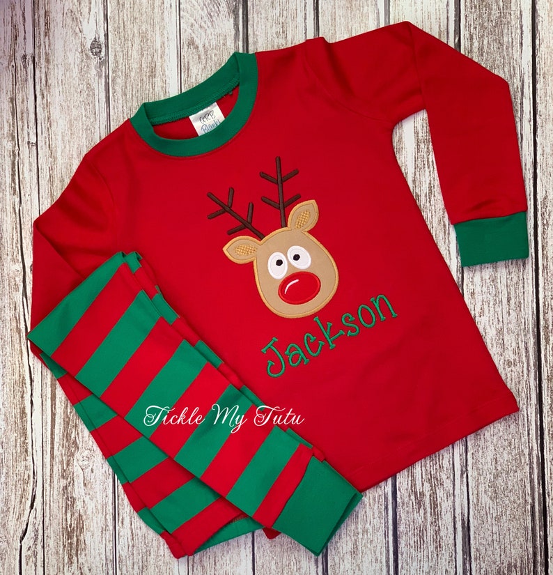 infant boy christmas pajamas