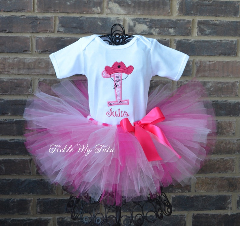 Cowgirl Cutie Birthday Tutu Outfit-Cowgirl Party Tutu Set-Cowgirl Birthday Outfit-Horse Party Tutu Set-Cowgirl First Birthday Outfit