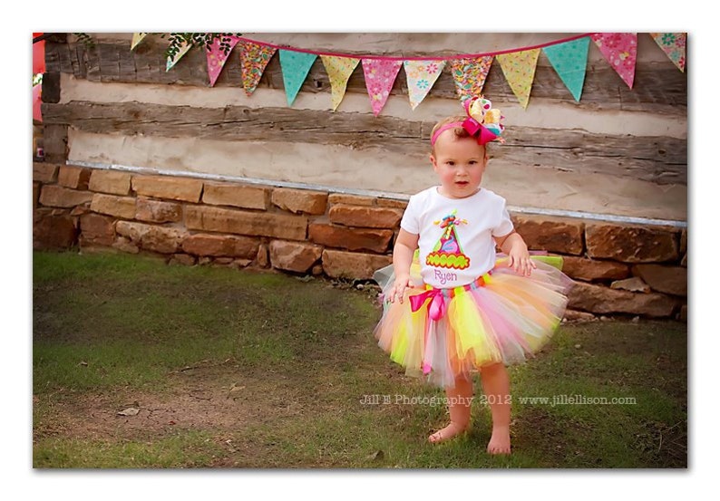 It's My Party Birthday Hat Tutu Outfit-First Birthday Tutu Outfit-Party Hat Birthday Tutu Set-First Birthday Outfit Bow NOT Included image 2