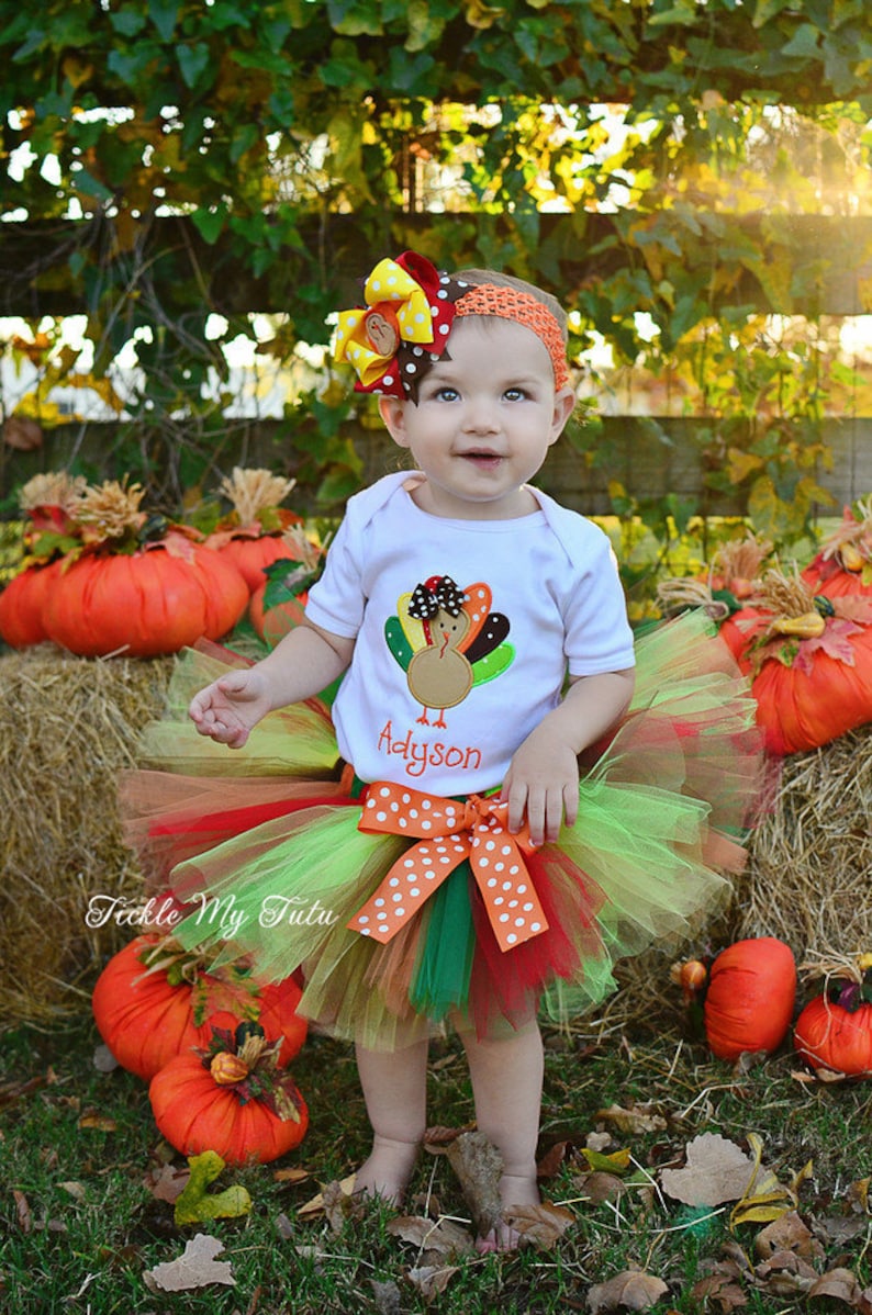 Little Turkey Thanksgiving Tutu Outfit-Thanksgiving ...