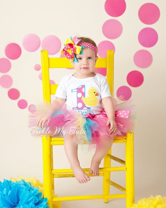 Rubber Ducky Themed Birthday Tutu Outfitrubber Ducky Tutu Etsy