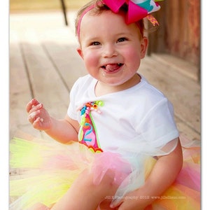 It's My Party Birthday Hat Tutu Outfit-First Birthday Tutu Outfit-Party Hat Birthday Tutu Set-First Birthday Outfit Bow NOT Included image 3