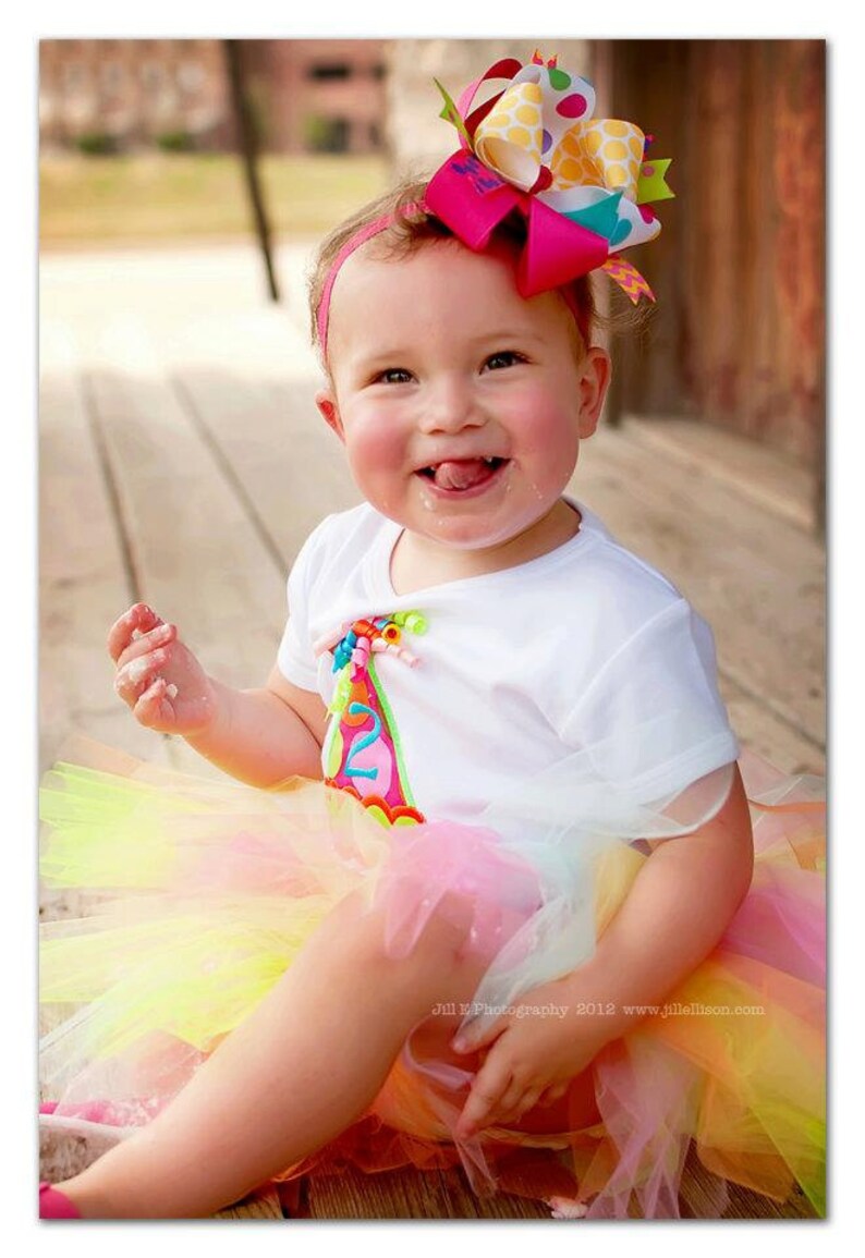 It's My Party Birthday Hat Tutu Outfit-First Birthday Tutu Outfit-Party Hat Birthday Tutu Set-First Birthday Outfit Bow NOT Included image 3