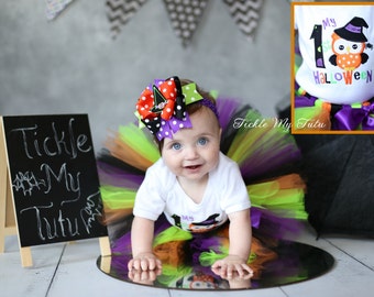 My First Halloween Tutu Outfit-Halloween Tutu Outfit-Halloween Pageant Outfit-Baby's First Halloween Costume *Bow NOT Included*