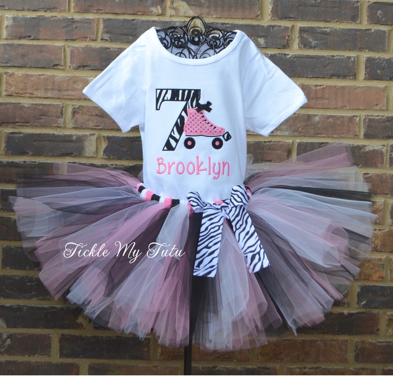 Roller Skate Themed Birthday Tutu Outfitskating Party Etsy