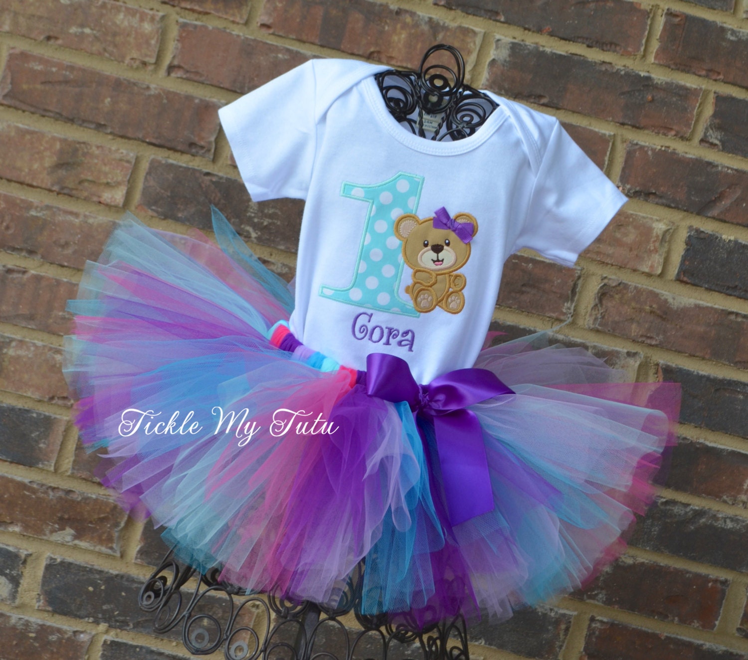 Teddy bear with tutu skirt deals