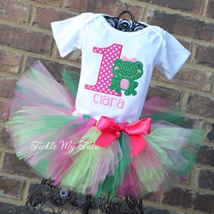 Frog Birthday Tutu Outfit - Frog Princess Birthday Party Outfit - Frog Prince Tutu Set - Frog Birthday Outfit