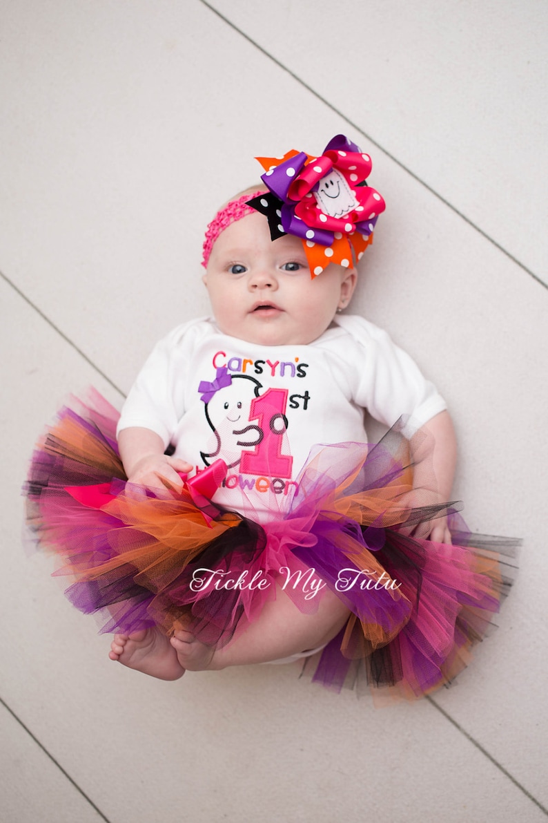 My First Halloween Tutu Outfit-Halloween Tutu Outfit-Halloween Pageant Outfit-Baby/'s First Halloween Costume *Bow NOT Included*