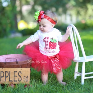 Apple Of My Eye Birthday Tutu Outfit-Apple Orchard Birthday Tutu Set-Apple Birthday Tutu Set *Bow NOT Included* image 2