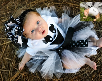 Ghost Tutu Halloween Costume-Baby Girl Ghost Costume-Ghost Tutu Costume-My First Halloween Outfit-Ghost Tutu Outfit *Headband NOT Included*