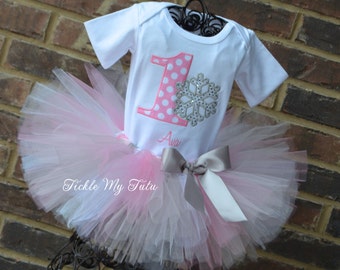 Winter Onederland 1st Birthday Tutu Outfit, Baby Girl Birthday Outfit, First  Birthday Snowflake Outfit Set, Cake Smash Outfit - Etsy