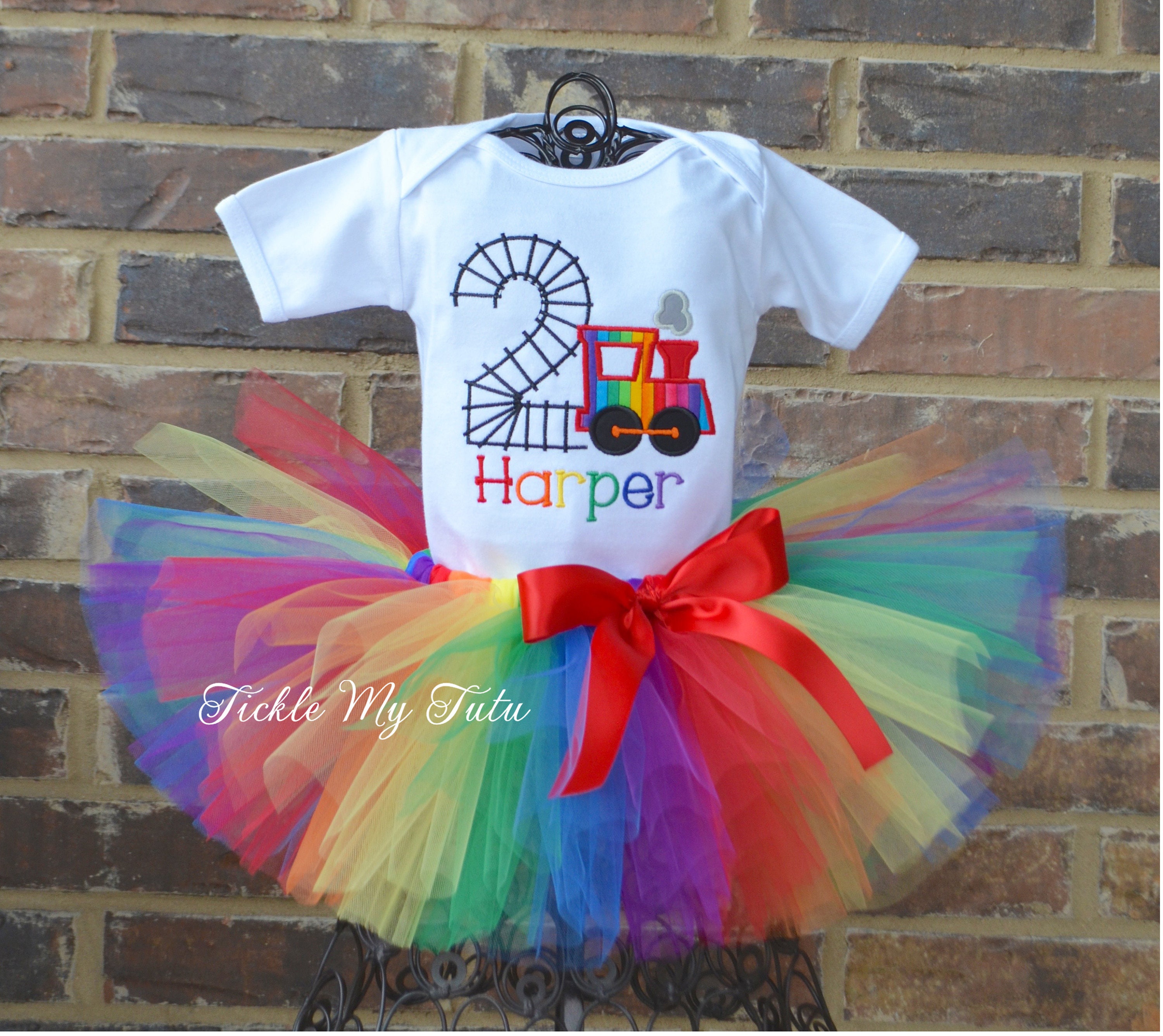 Train Birthday Tutu Outfitbirthday Train Outfit for Etsy UK