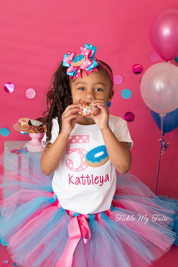 Donut Birthday Tutu Outfit doughnut Birthday Tutu Outfit donut