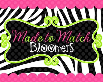 Made to Match Bloomers
