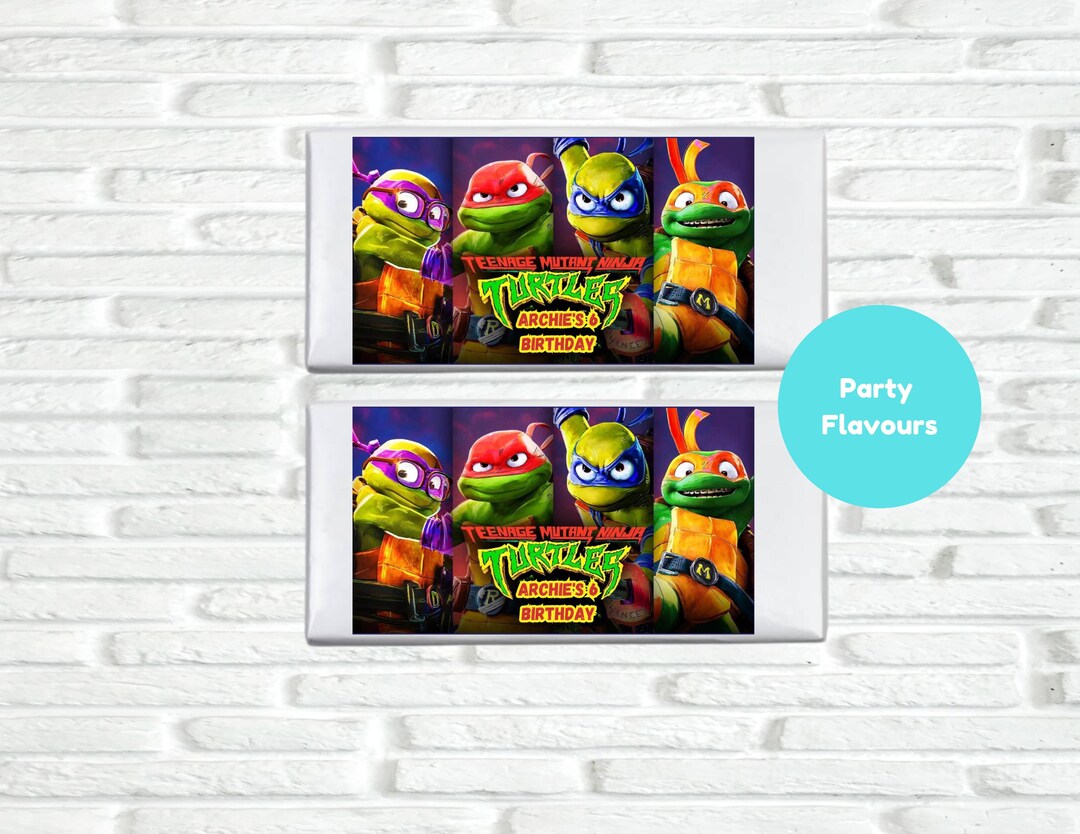 Turtle Bar Rapper Ideas Turtles Digital Chocolate Bar Wrapper Template, Printable Candy Bar ...