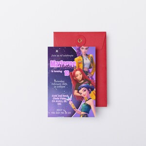Mira, Rumi & Zoey Invitation Editable Template | Boy or Girl Invite | Baby Shower Reveal Party | Instant Download Canva Template image 2