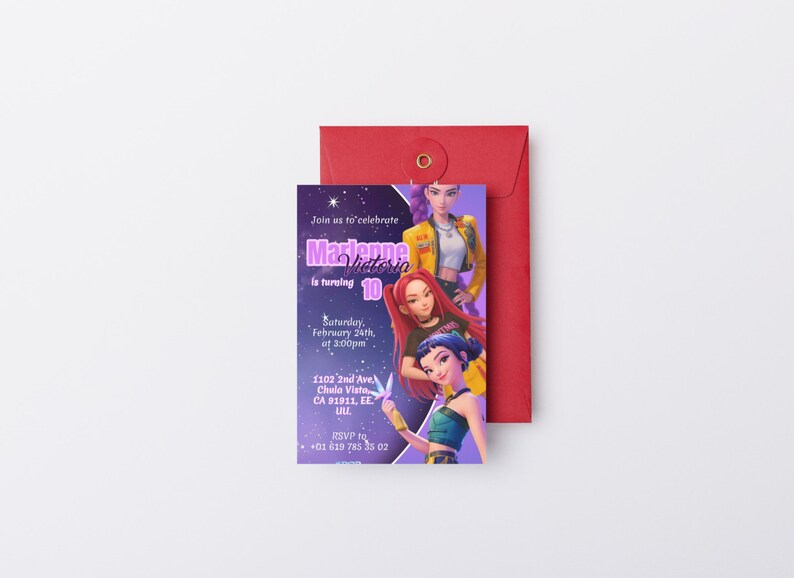 Mira, Rumi & Zoey Invitation Editable Template | Boy or Girl Invite | Baby Shower Reveal Party | Instant Download Canva Template image 2