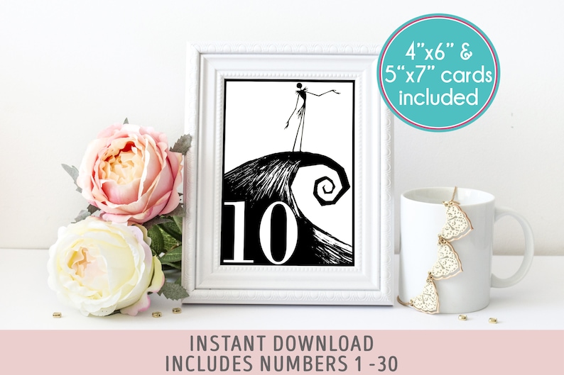 Nightmare Before Christmas Wedding Invitation Jack and Sally Etsy